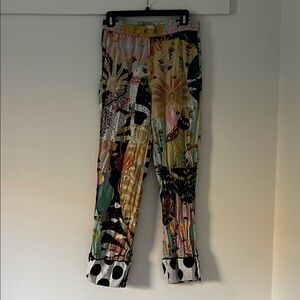 Anthropologie Red and Pink Pajama Set Intimates Sleepwear